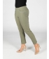 Olive green 27 Inch embroidered pocket trouser