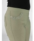 Olive green 27 Inch embroidered pocket trouser
