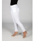White 29 Inch leg pocket  panel detail trouser