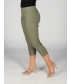 22 INCH LEG POCKET EMBROIDERED DETAILED CROP TROUSER