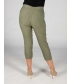 22 INCH LEG POCKET EMBROIDERED DETAILED CROP TROUSER