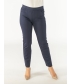 29 inch Navy pocket trim detail trouser Elasticated waist