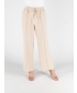 Beige wide leg trouser with elasticated weist