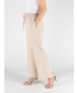 Beige wide leg trouser with elasticated weist