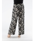 FLOWER PRINT WIDE LEG TROUSER ELASTICATED