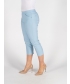 LIGHT BLUE CROP 22 INCH STRETCH TROUSER POCK DETAIL