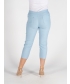 LIGHT BLUE CROP 22 INCH STRETCH TROUSER POCK DETAIL