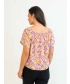 Floral Print Badrot Top