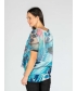 Round Neck Print layered Short Sleeve Top
