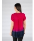 Printed Tie Dye Short Sleeve Button Fron- TO30092
