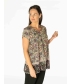 Paisley Border Print Crinkle Top 