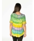 Printed Tie Dye Round Neck Top