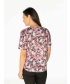 Floral Print Button Front Top Tie Hem