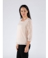 Pink lace top square neck with 3/4 Sleeve