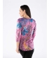 Tropical Print Burnout Top 