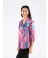 Tropical Print Burnout Top 