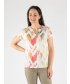 FADE WAVE TOP WITH FRONT PLACKET ROUND