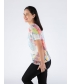 Flower Burnout Top With Lace Front 