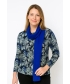 Flower Print Long Sleeve Top With Scarf