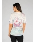 White Multi Flower Print T - Shirt 