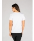White Green Flower Print T - Shirt