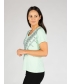 Border Print T-Shirt Hotfix Detailed- TS29994