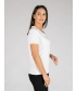 LACE TRIM RIB T SHIRT ROUND NECK- TS29989