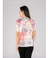 Round Neck Flower Print T shirt 
