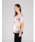 Round Neck Flower Print T shirt 
