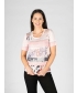 Printed Burnout T - Shirt Round Neck 