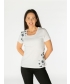 Square Neck Daisy Print T - Shirt 