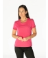 Round Neck T-Shirt With Lace Short Sleeve- TS29995