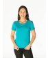 ROUND NECK T SHIRT WITH LACE SHORT SLEEVE- TS30086