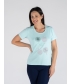 BUBBLES PRINT T-SHIRT WITH ROUND NECK
