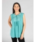 EMBROIDERED PATTERN SLEEVELESS TUNIC- TU30061