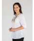 Embroidered Panel Neckline Tunic 