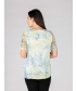 Leaf Print Flower Burnout Tunic 
