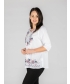 Floral Embroidered Tunic Round Neck