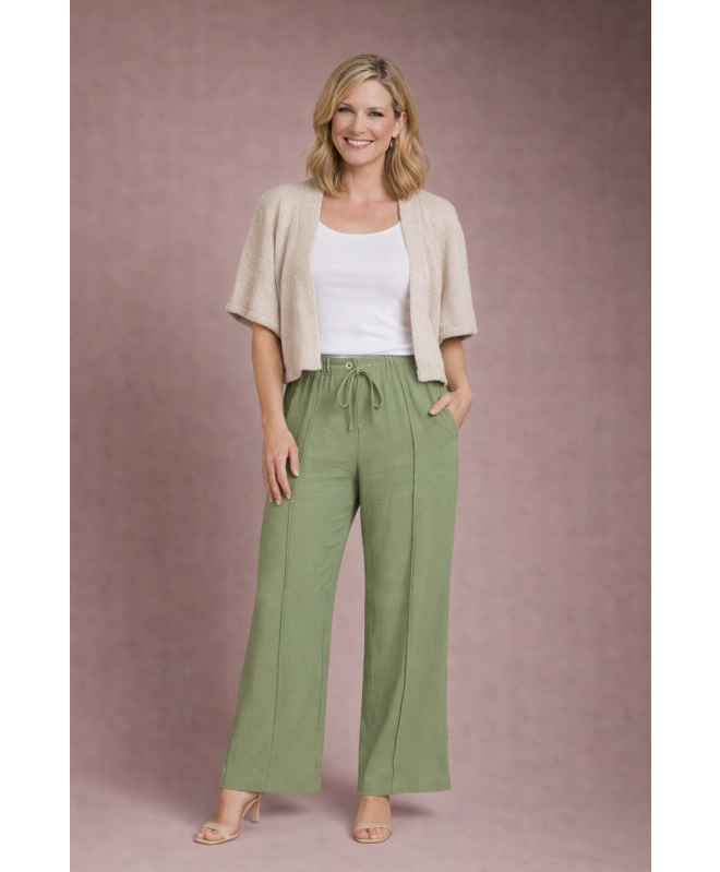 AIRFLOW WIDE LEG 29 INCH TROUSER ELAS WAIST