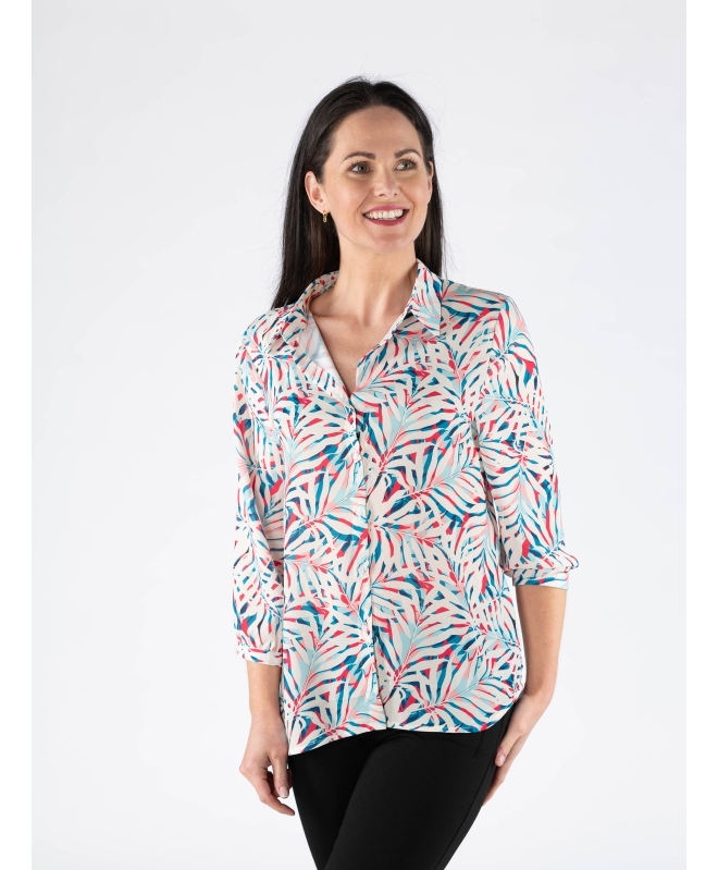 Blouse Collar Buttoned CUFF 3/4 SLEEVE