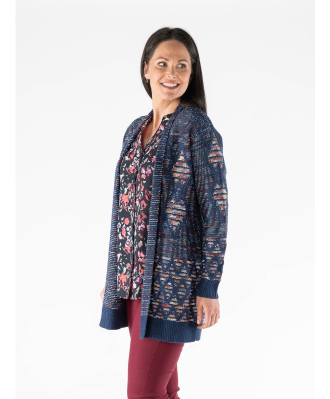 LONGLINE EDGE TO EDGE CARDIGAN LONG SLEEVE