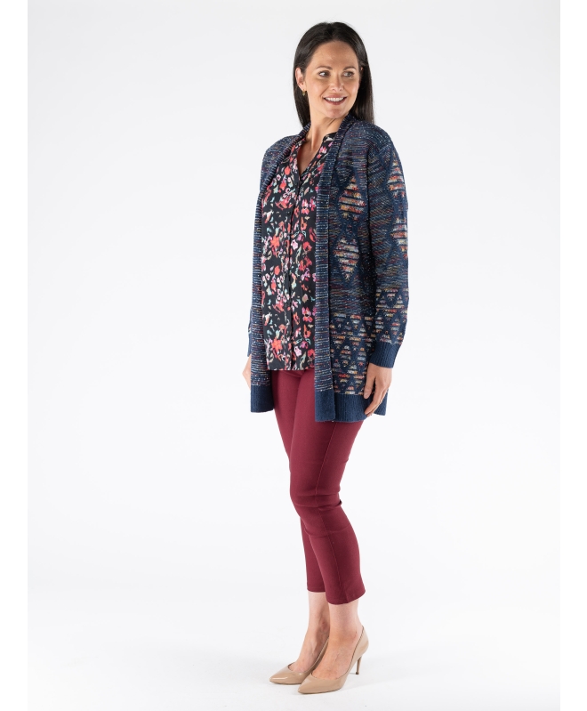 LONGLINE EDGE TO EDGE CARDIGAN LONG SLEEVE