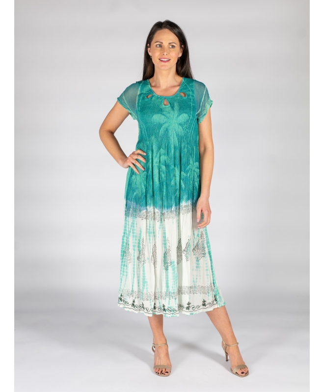 TIE DYE PRINT ROUND NECK- D30130