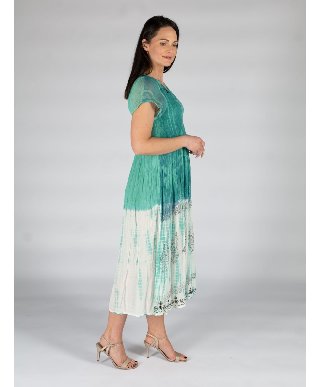 TIE DYE PRINT ROUND NECK- D30130