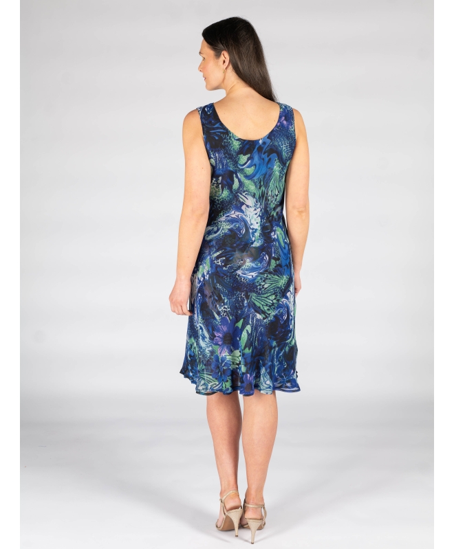 Blue 41 inch reversible print 