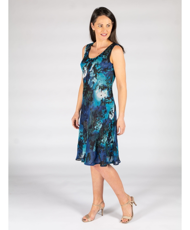 Blue 41 inch reversible print 