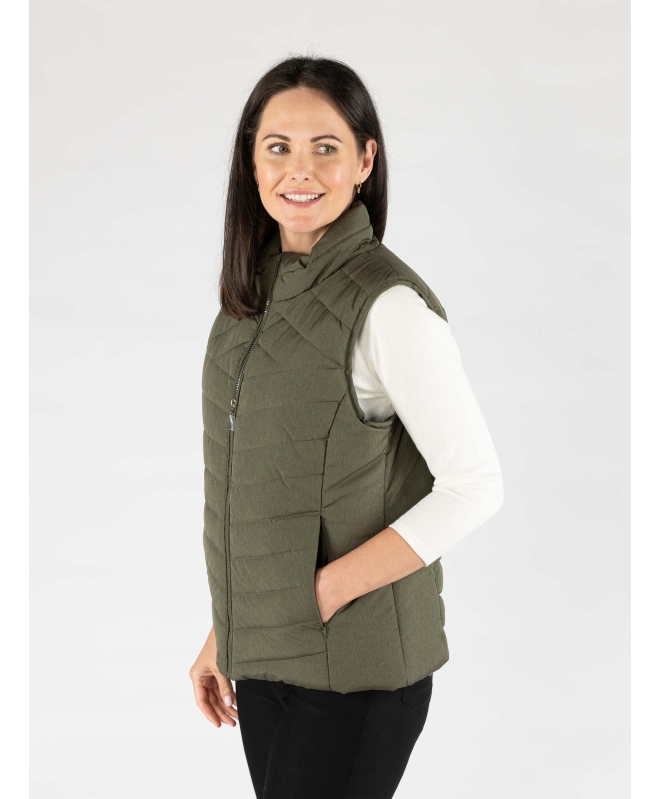 QUILTED PADDED GILET WITH POCKETS