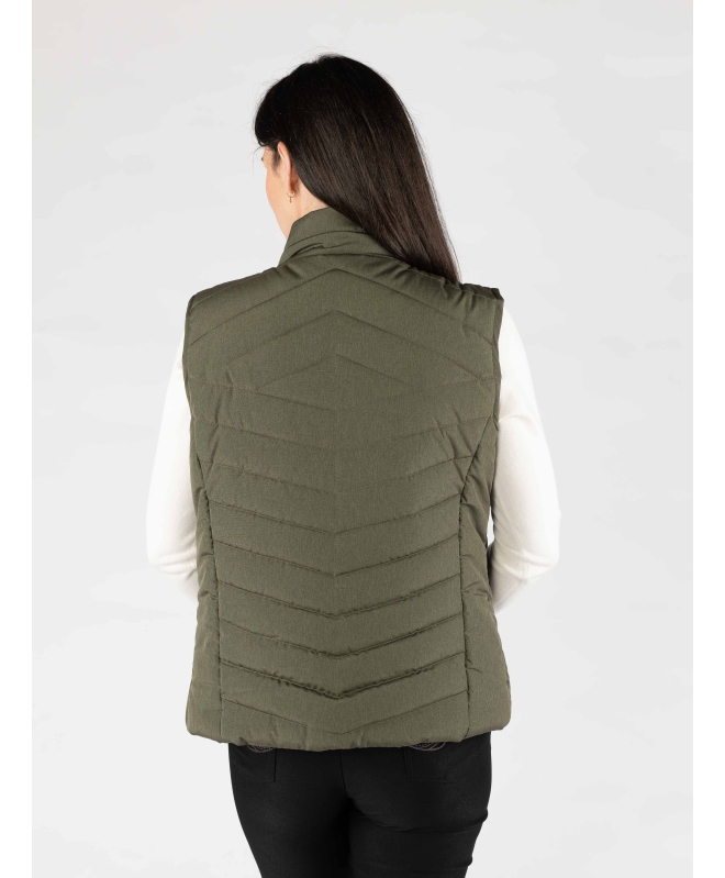 QUILTED PADDED GILET WITH POCKETS