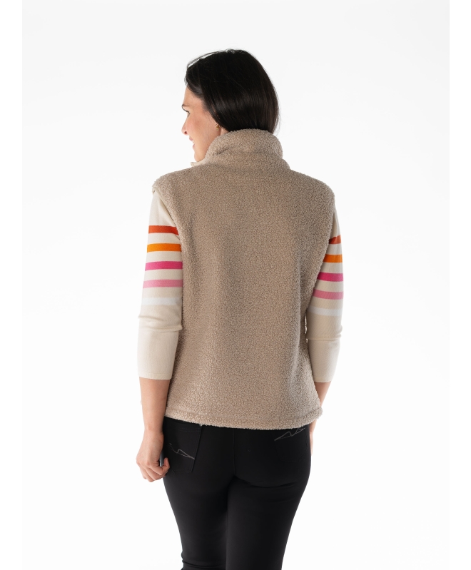 Teddy Fleece Gilet With Pockets