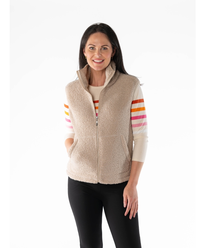 Teddy Fleece Gilet With Pockets